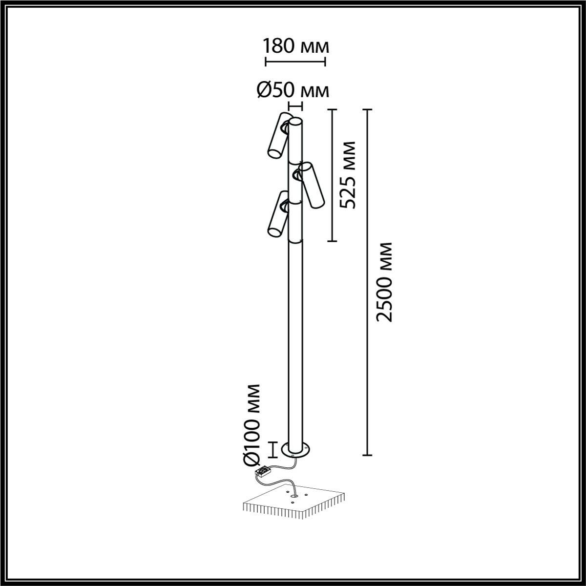 Ландшафтный светильник Odeon Light Nature Alta 7204/30GLA