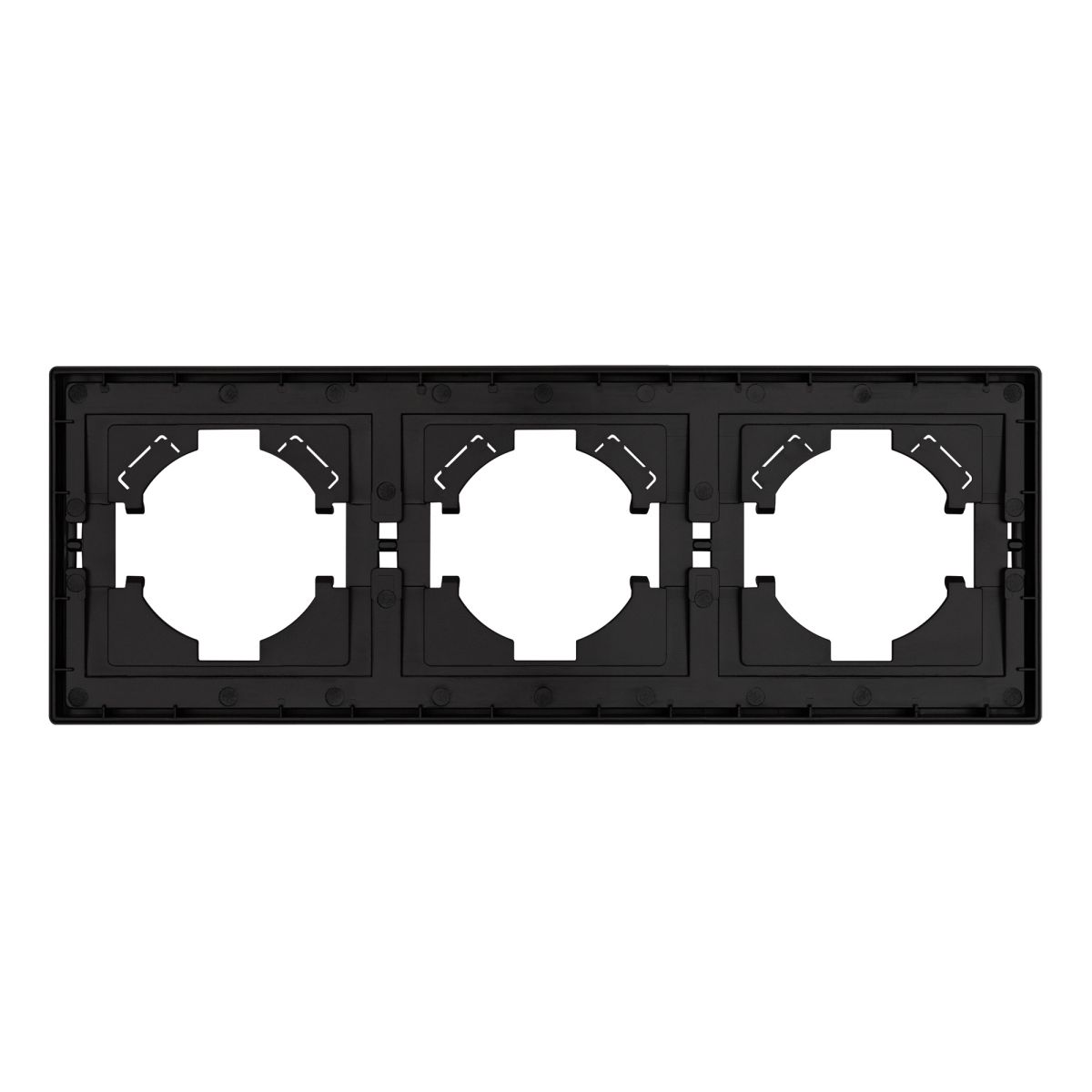Рамка пластиковая на 3 поста Arlight FRM-TENDO-PL-3-BK 053844