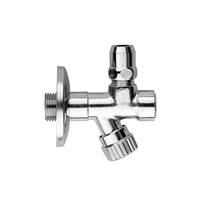 Gattoni Accessori Угловой вентиль с фильтром 1/2"x3/8" без цангового зажима, цвет хром
