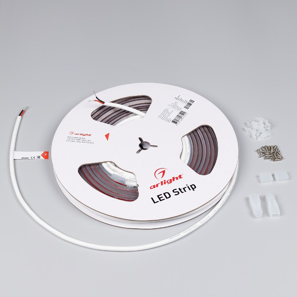 Светодиодная лента герметичная Arlight CSP-PFS-X480-10mm 24V Warm2700 (14.4 W/m, IP68, TWP100, 5m) 045045