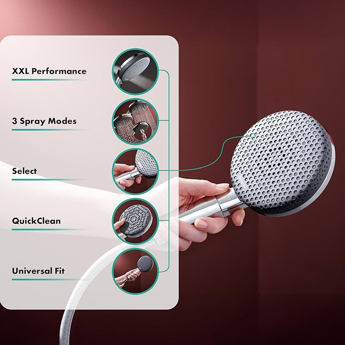 Hansgrohe Raindance Alive Select S Душевой гарнитур, настенный, EcoSmart, цвет: хром