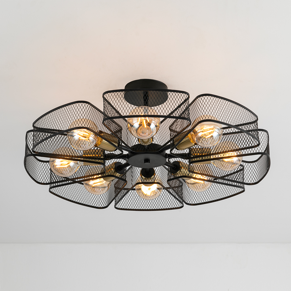 Люстра на штанге Arte Lamp Maasym A7044PL-8BK