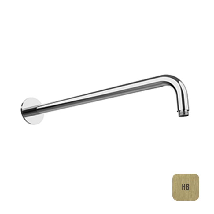 Almar Arms Кронштейн для верхнего душа, настенный 42см., с круглым отражателем, цвет: латунь брашированная PVD