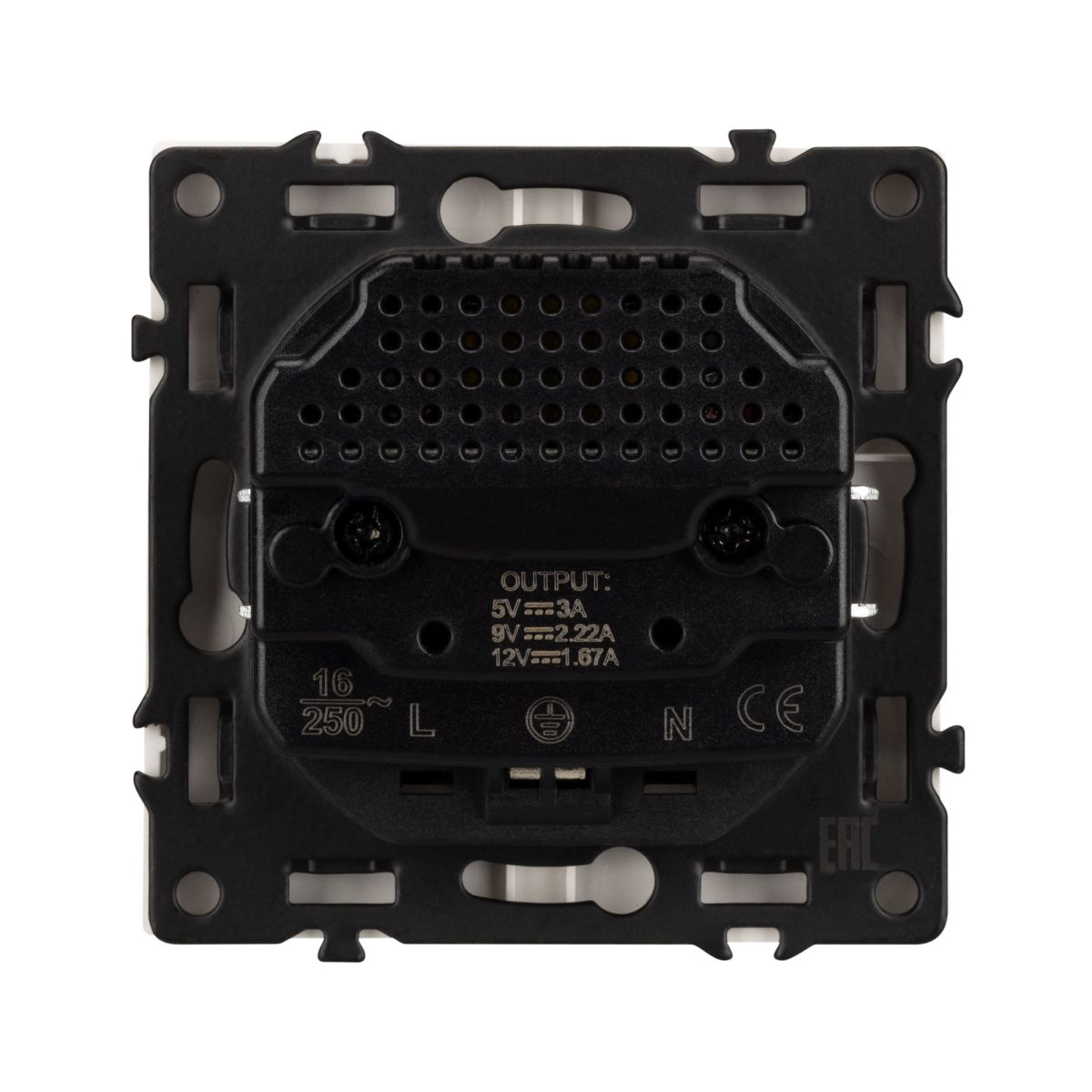 Механизм розетки с USB зарядкой Arlight SCT-NOBE-MUAC-SFPL-GD (230V, 16A) 054286