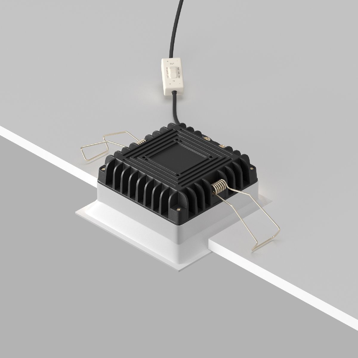 Встраиваемый светодиодный светильник Maytoni Technical Downlight Okno DL056-12W3-4-6K-W
