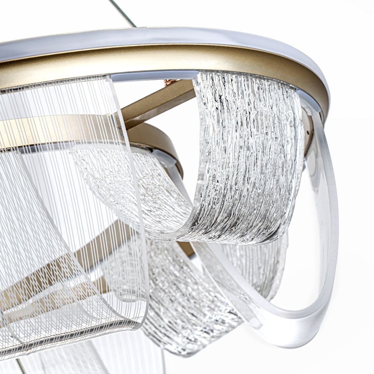 Подвесная люстра LED4U L7706-800-460 GD