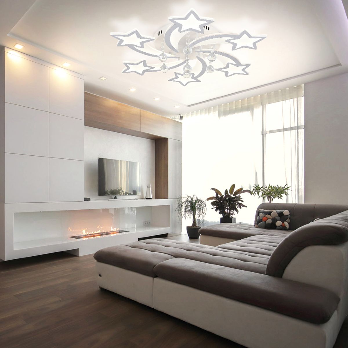 Потолочная светодиодная люстра Natali Kovaltseva Star LED LAMPS 81239