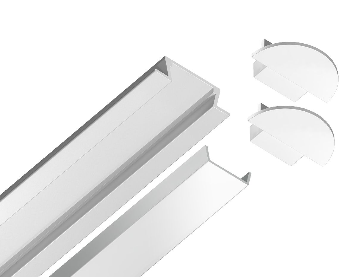 Алюминиевый встраиваемый профиль Ambrella Light Alum Profile GP1001WH