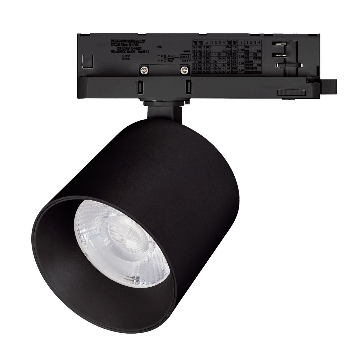 Трековый трехфазный светильник Arlight LGD-DYKE-4TR-R100-36W Day4000 (BK, 20 deg, 230V, DALI) (IP20 Металл) 058719