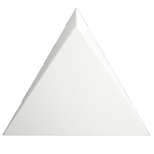 Evoke Triangle Cascade White Glossy
