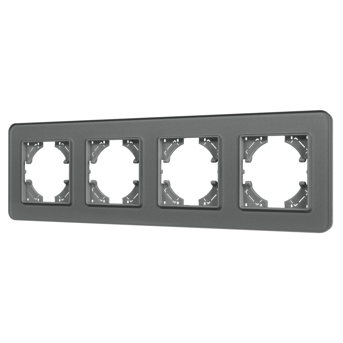 Рамка на 4 поста стеклянная Arlight FRM-OMALI-GS-4-GR 049702