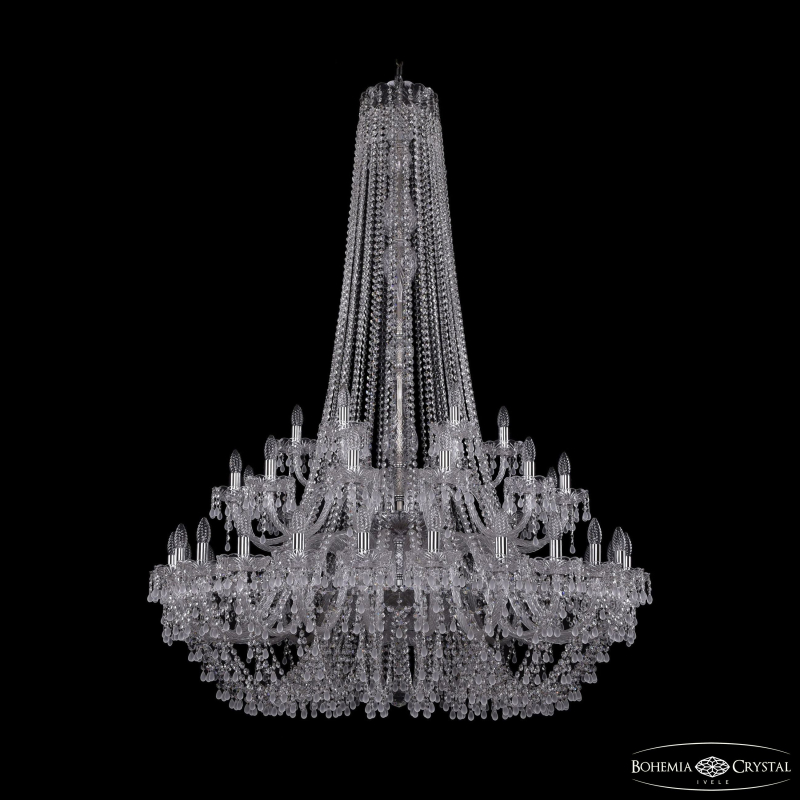 Подвесная люстра Bohemia Ivele Crystal 1410/24+12+6/460/h-175/2d Ni V0300