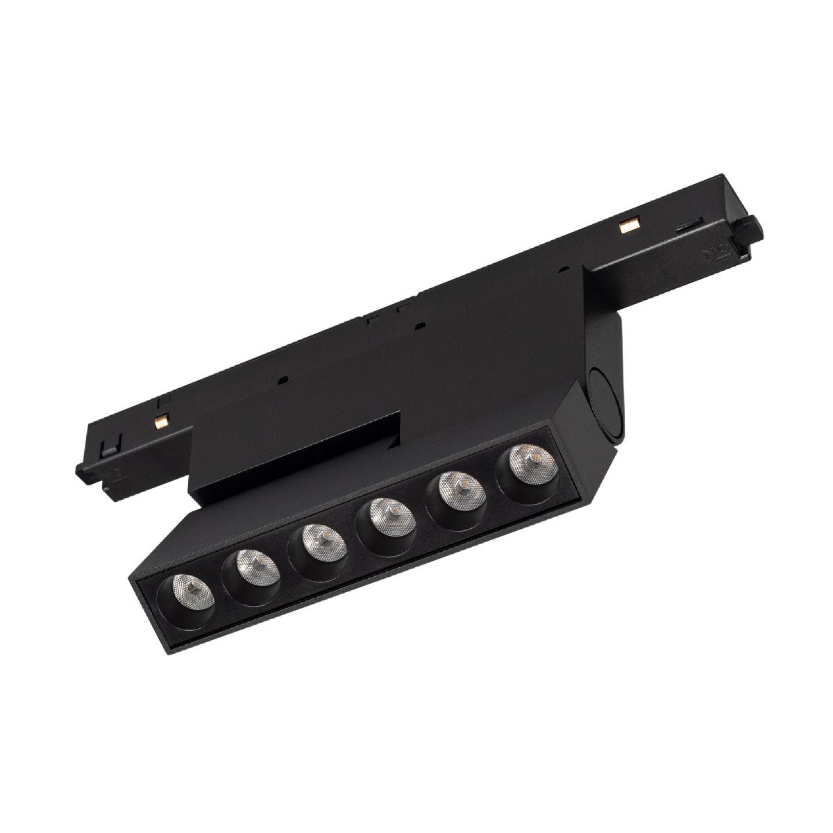 Трековый магнитный светильник Arlight MAG-ORIENT-DOTS-FOLD-S195-6W Warm3000 (BK, 30 deg, 48V) 042013