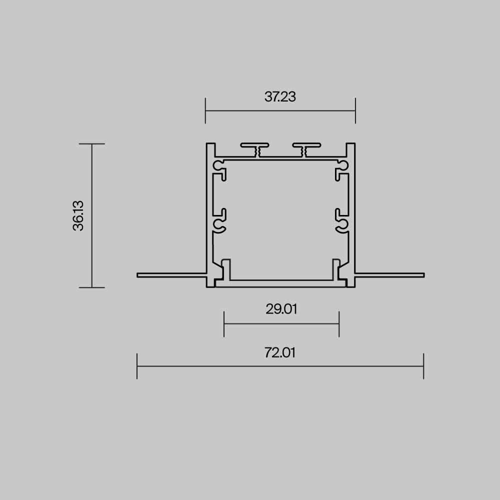 Профиль встраиваемый скрытого монтажа Maytoni Led Strip  636011
