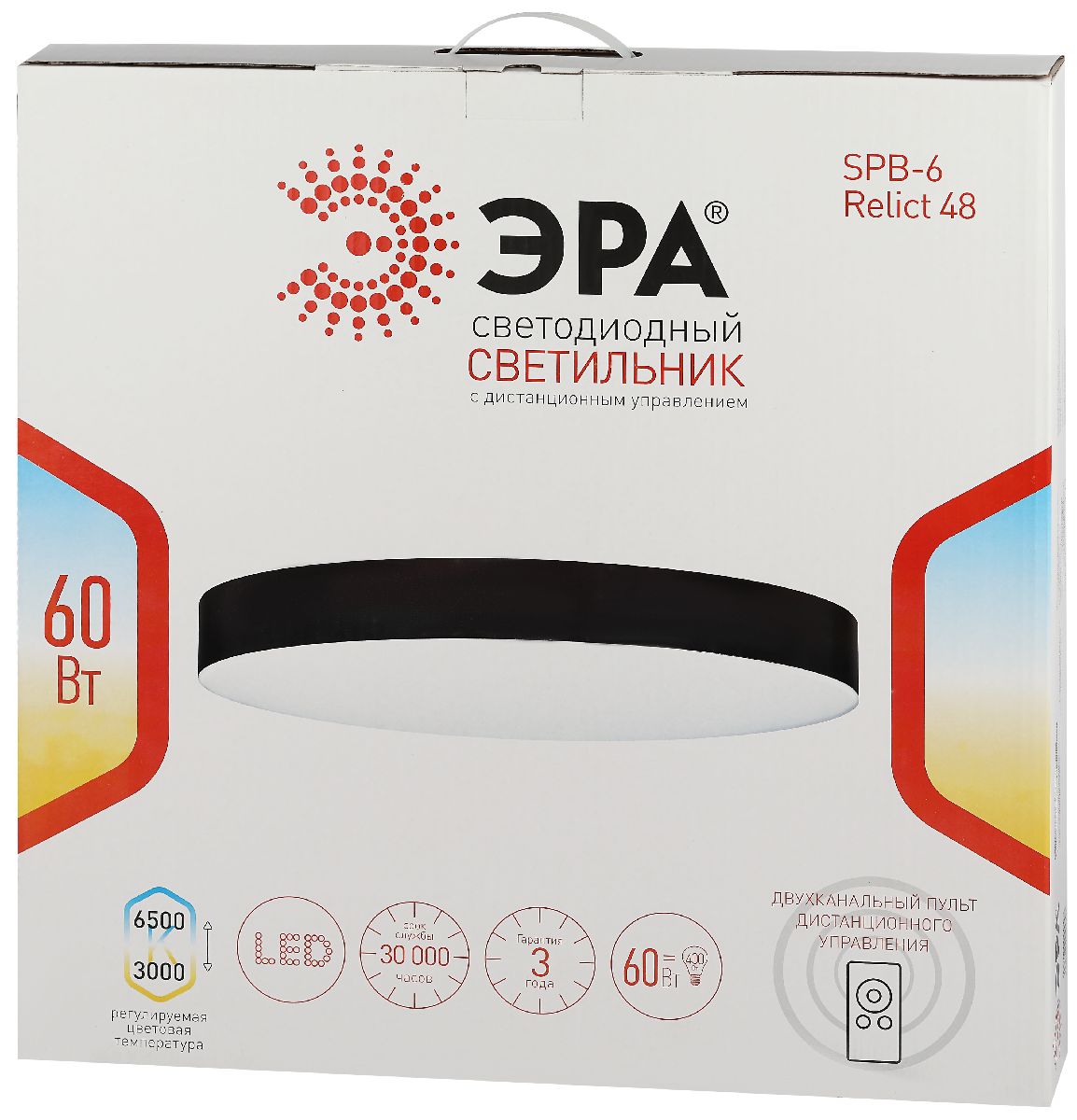 Потолочный светодиодный светильник Эра SPB-6-60-RC Relict WH Б0059496