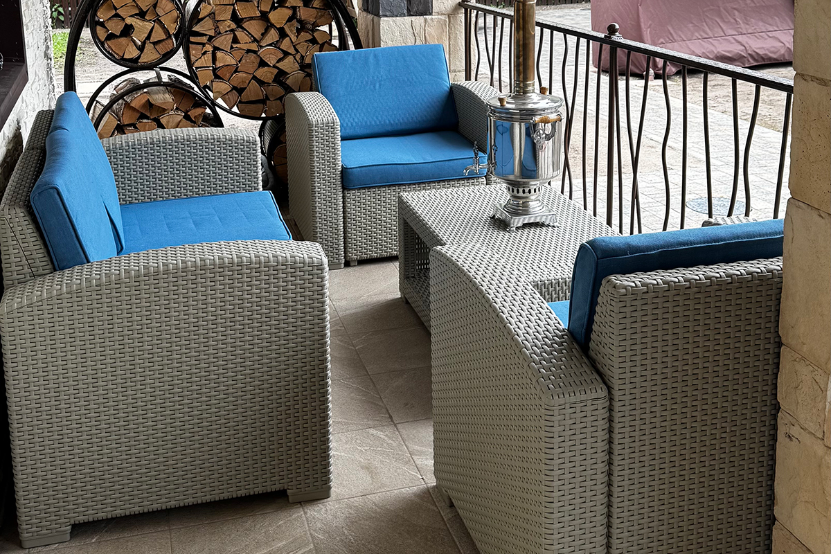 Комплект мебели Раттан Премиум 4 / Rattan Premium 4, серый