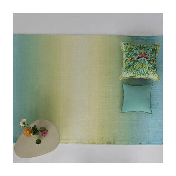 Подушка CCDG1503, Celastrina Embroidered, Turquoise, Designers Guild 55 x 55см