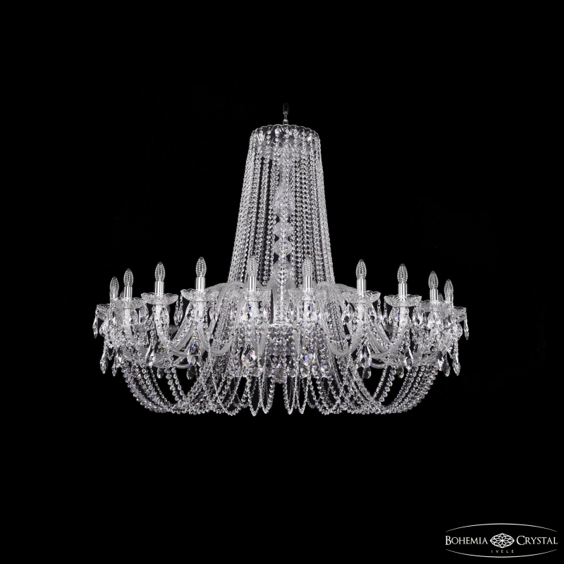 Подвесная люстра Bohemia Ivele Crystal 1402/24/530 Ni