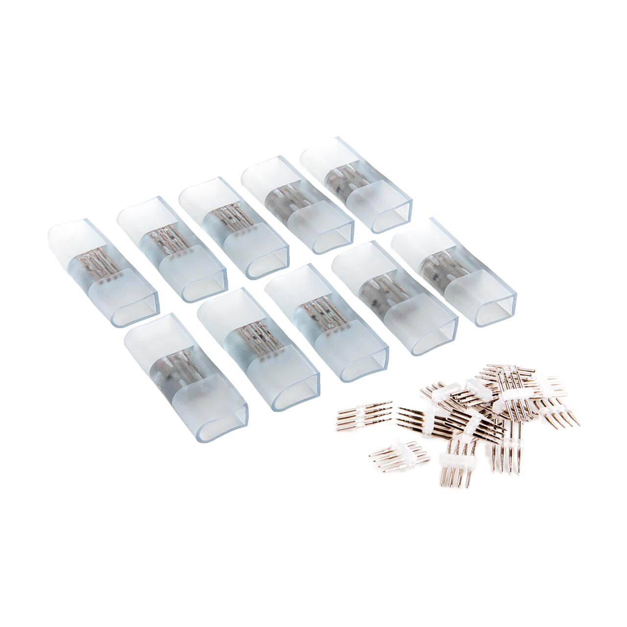 Переходник для одностороннего неона LS001 220V 5050 RGB (10 шт) Elektrostandard 4690389135057