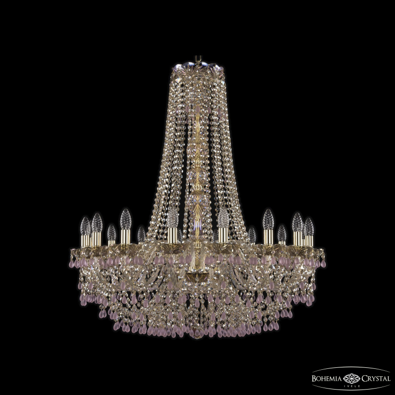 Подвесная люстра Bohemia Ivele Crystal 1410/16/300/h-95 G V7010 M801