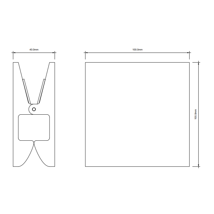 Decor Walther Pinch S/L Крючок/зажим, цвет: серебристый матовый