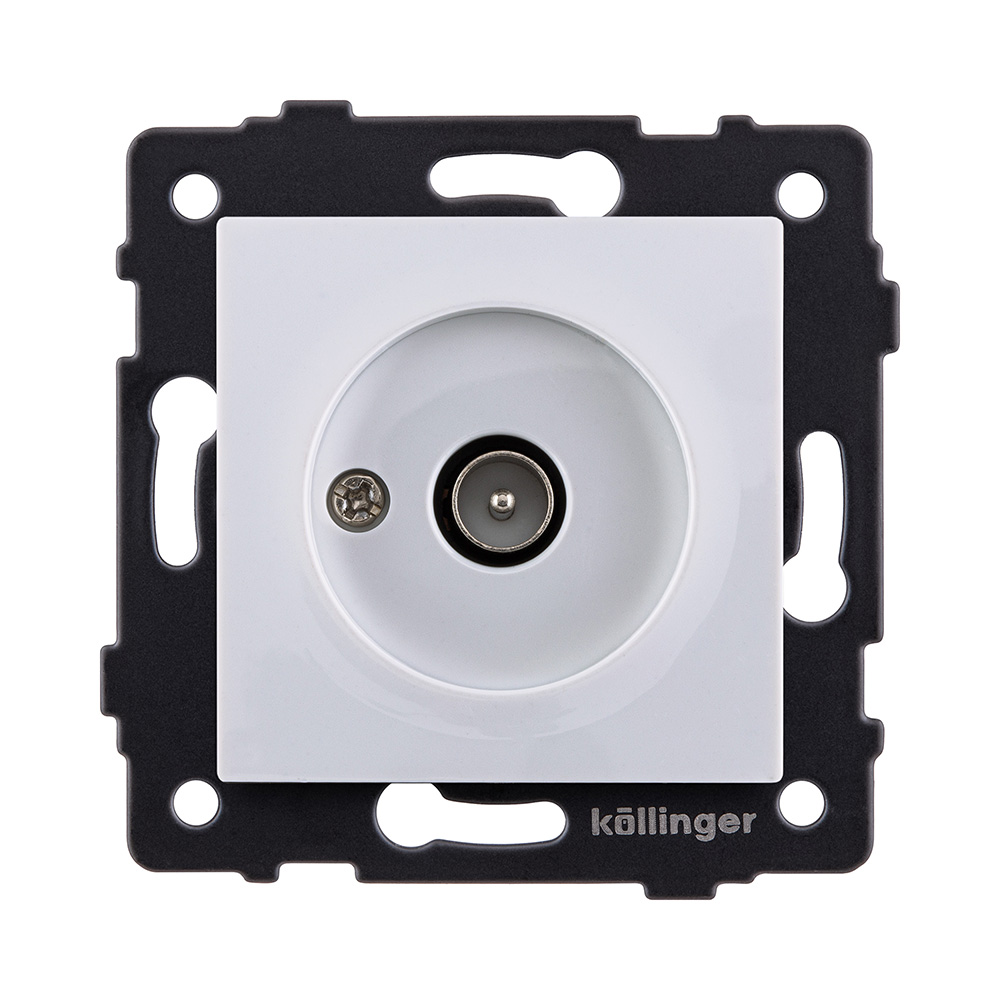 Розетка TV (папа), белый Kollinger REA-007WH для Aspekt, Eleganz, Reflex