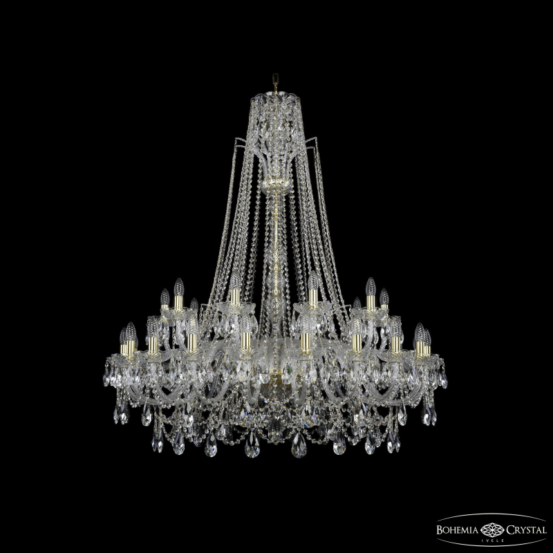 Подвесная люстра Bohemia Ivele Crystal 1411/20+10/400/XL-130 G