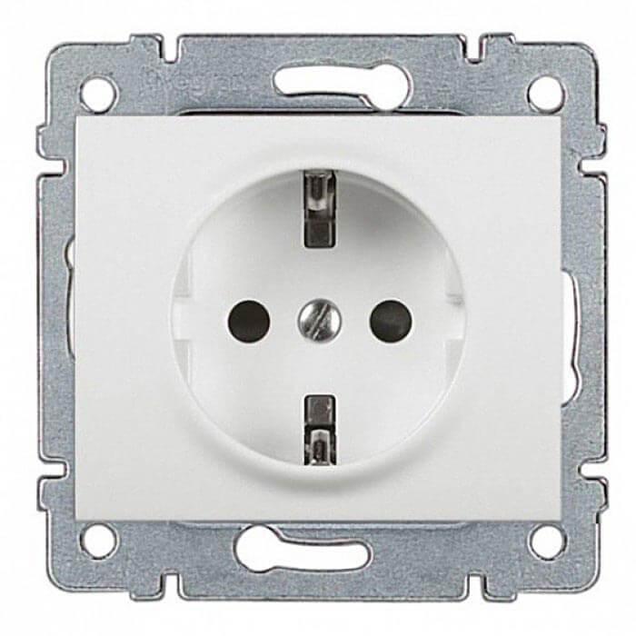 Розетка 2К+3 Legrand Galea Life 16A 250V с/з автоматические клеммы белая 771062
