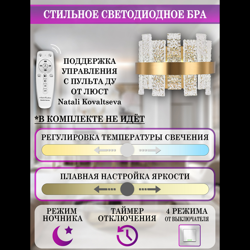 Настенный светильник Natali Kovaltseva Magic LED LAMPS 81120/1W