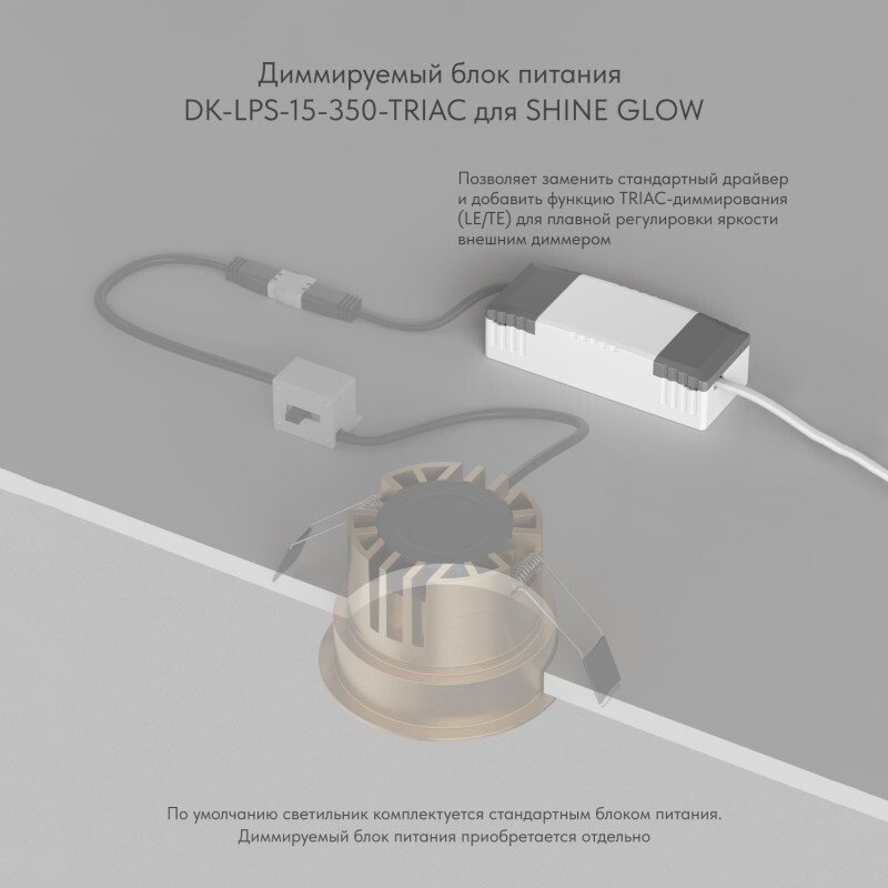 Встраиваемый светильник Denkirs Shine Glow DK2430-DN