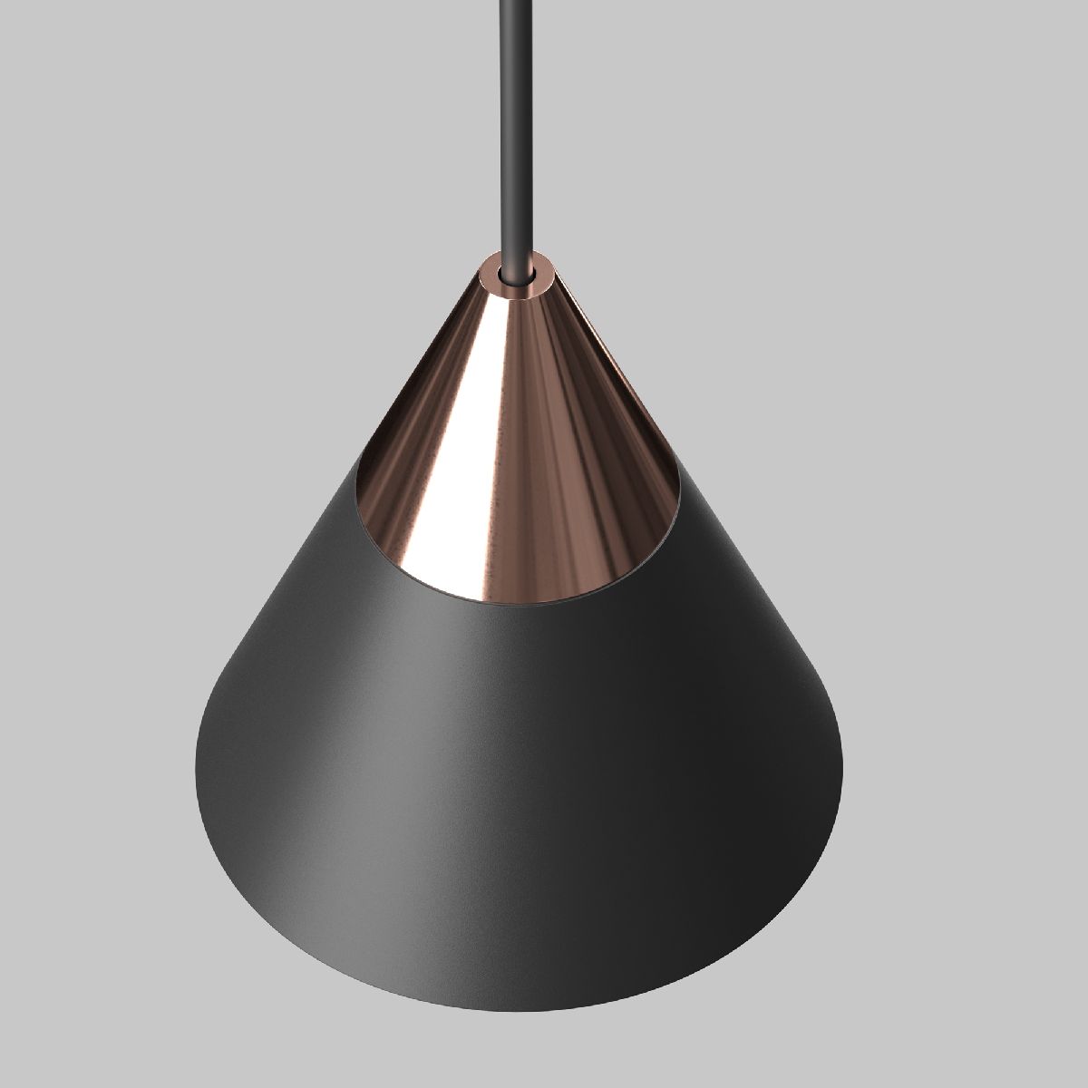 Трековый подвесной магнитный светильник Maytoni Cono TR166-1-7W3K-M-B