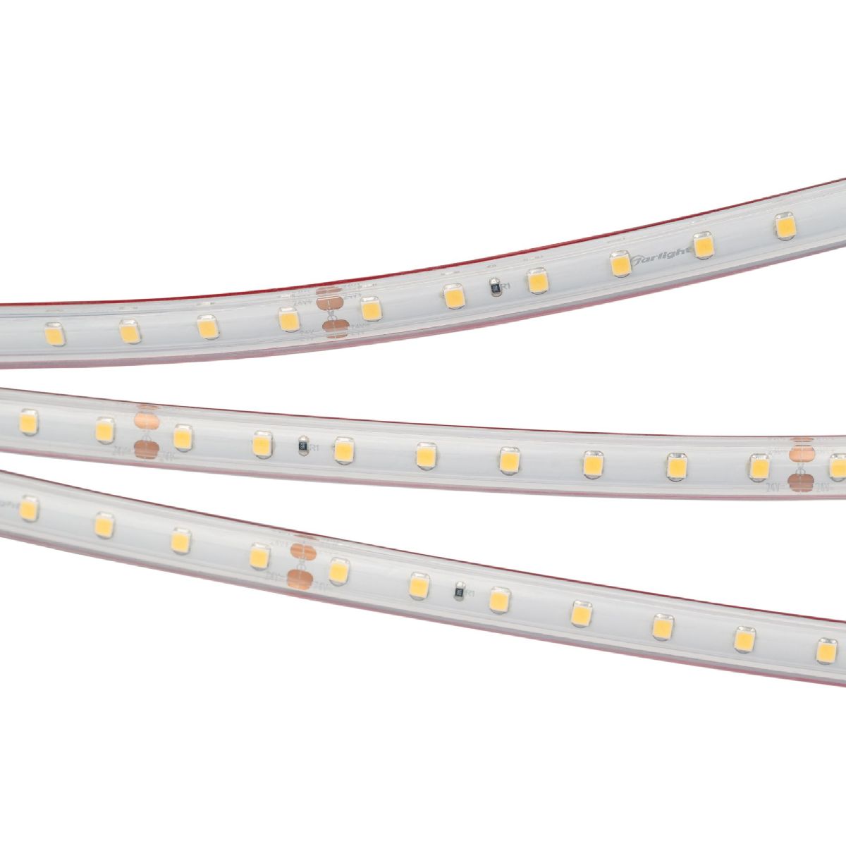 Светодиодная лента герметичная Arlight RTW-PS-A80-12mm 24V Warm3500 (4.8 W/m, IP67, TWP100, 5m) 045162