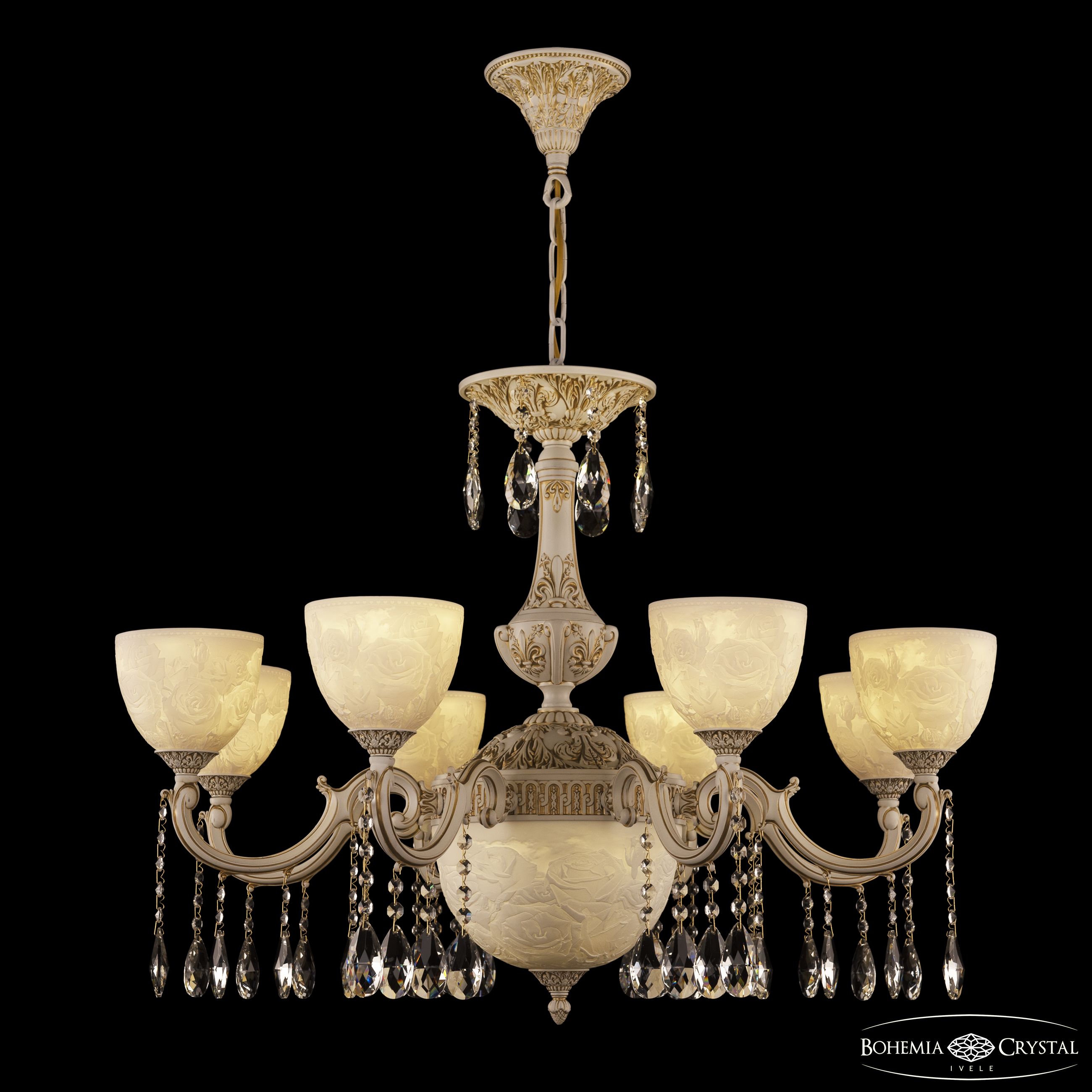 Подвесная люстра Bohemia Ivele Crystal AL78101P/8/250 A WMG P1 U Rose