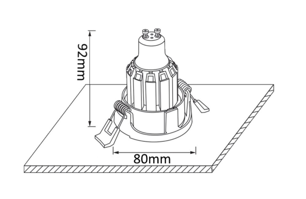 Встраиваемый светильник Crystal Lux CLT 002С1 WH