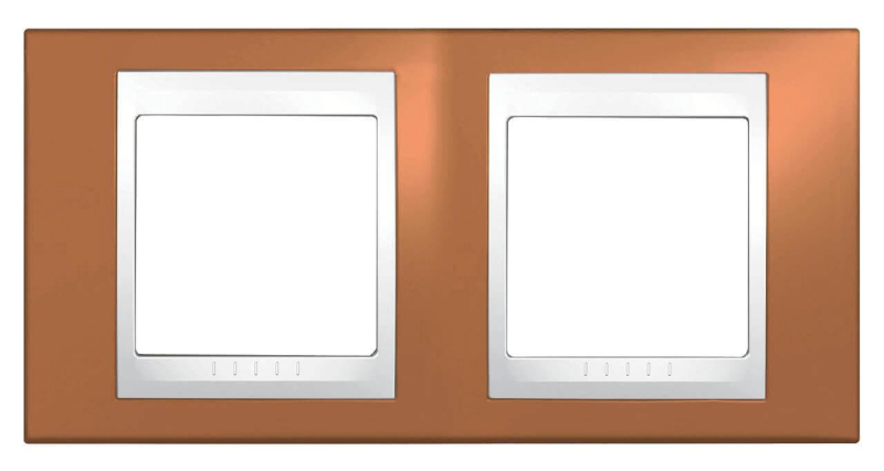 Рамка 2-постовая Schneider Electric Unica Хамелеон MGU6.004.869