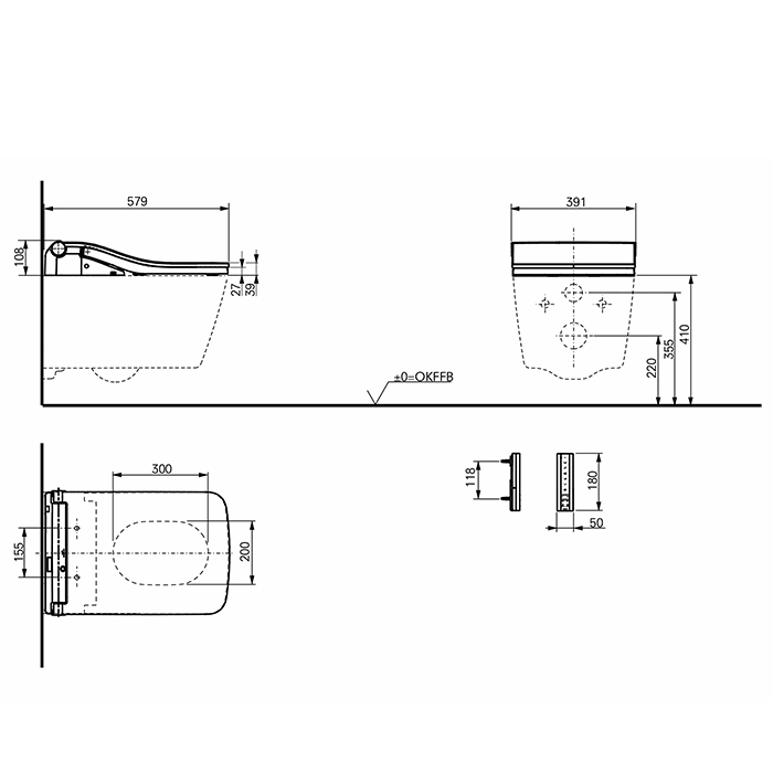 TOTO WASHLET SW Сиденье 579x391x108мм, с дистанционным управлением, для унитаза: CW522EY, цвет: белый