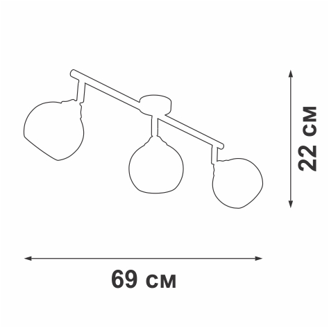 Спот Vitaluce V4313-0/3PL