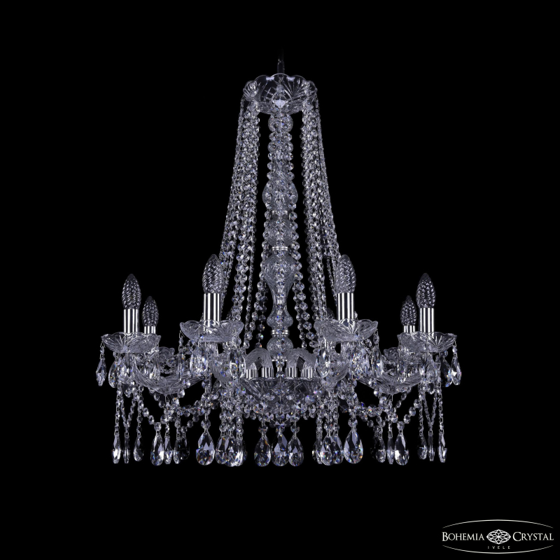 Подвесная люстра Bohemia Ivele Crystal 1413/8/220/h-73 Ni