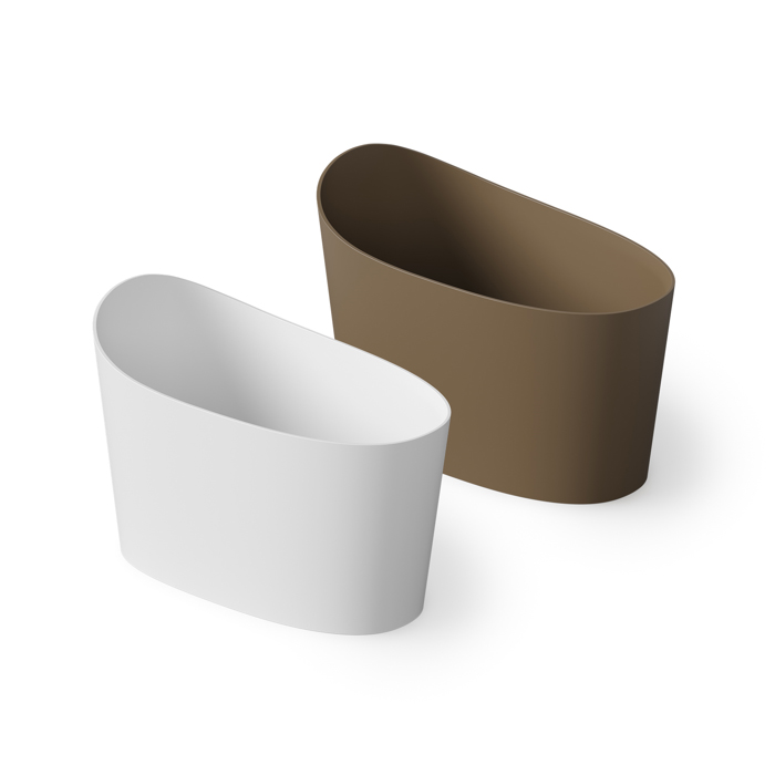 Dea Design Single Ванна 130х70х85см., отдельностоящая, Solid Surface, цвет: White №18