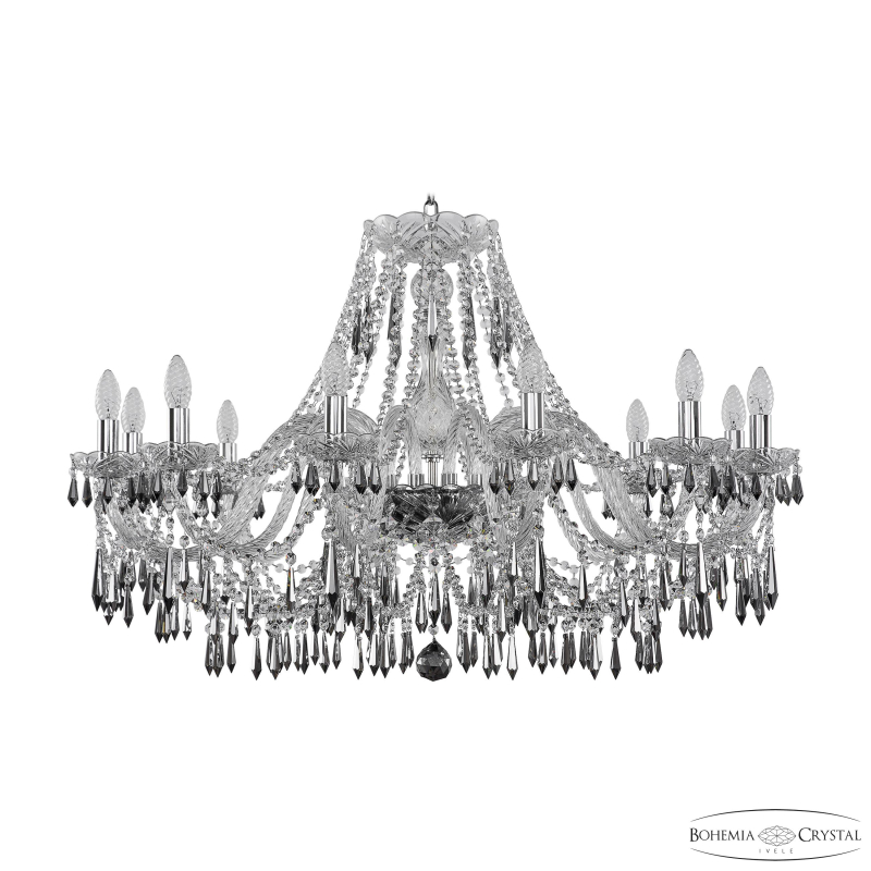 Подвесная люстра Bohemia Ivele Crystal 1403/12/300 Ni K731