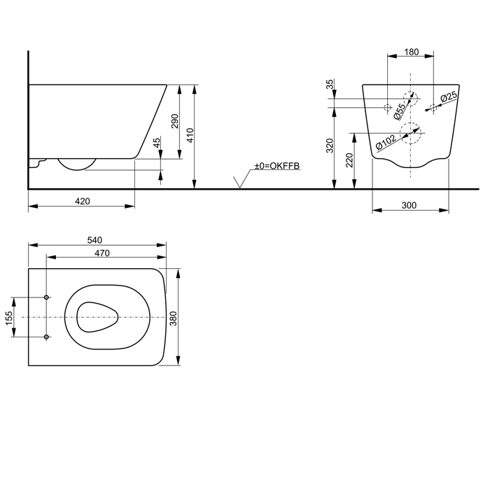 TOTO SP Унитаз подвесной 38x54см, безободковый, с дефектом: чёрные точки, цвет: белый