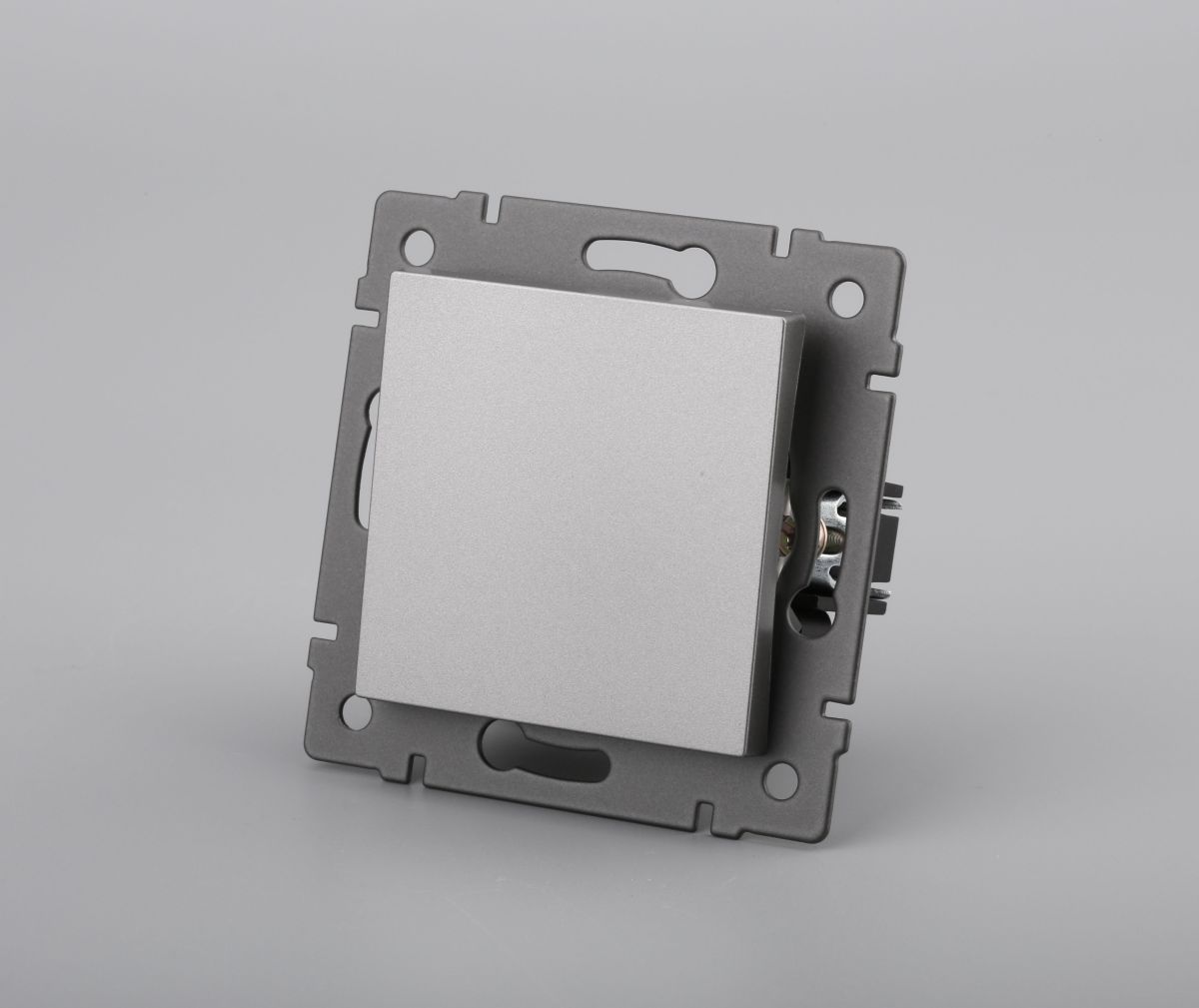 Механизм выключателя одноклавишный непроходной Arlight SWT-MK01-PL-GR-V (250V, 10A) 049869