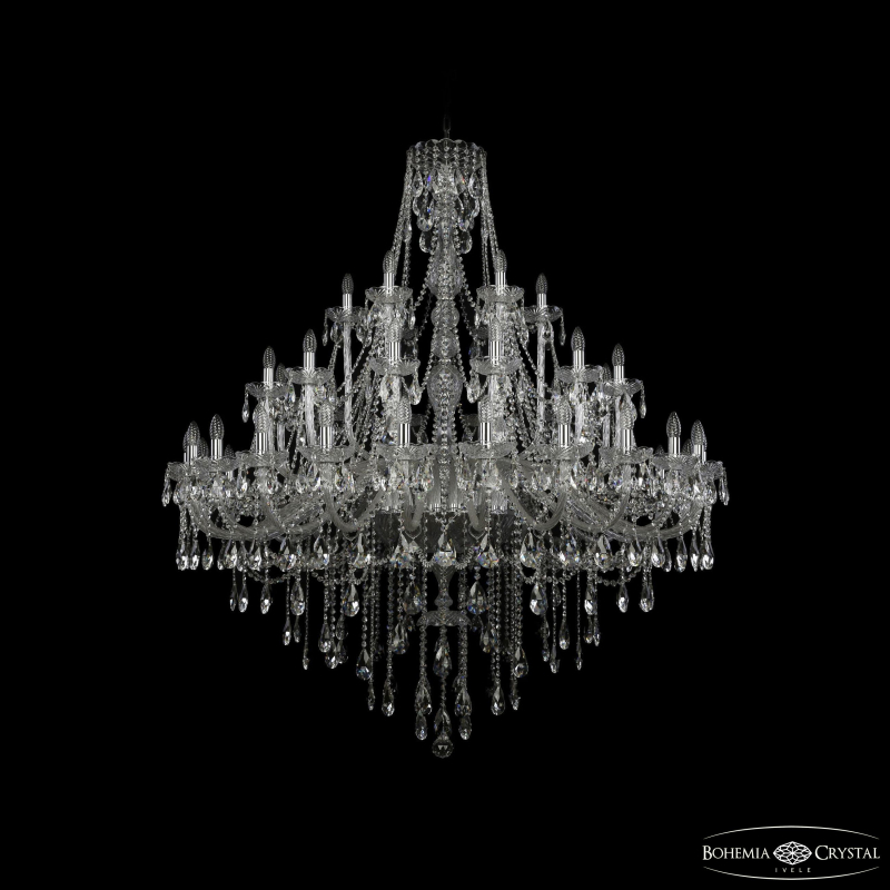 Подвесная люстра Bohemia Ivele Crystal 1415/24+12+6/530 Ni