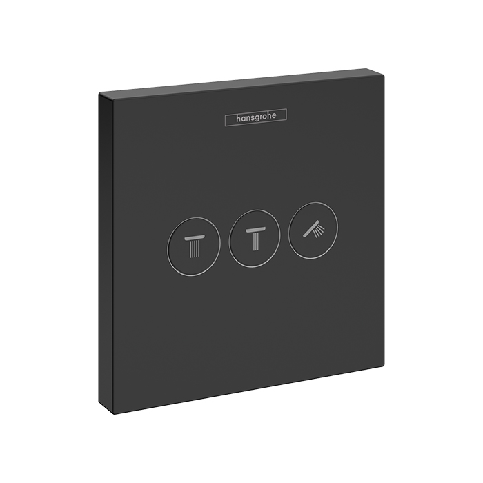 Hansgrohe ShowerSelect Запорно-переключающее устройство, цвет: черный матовый/хром