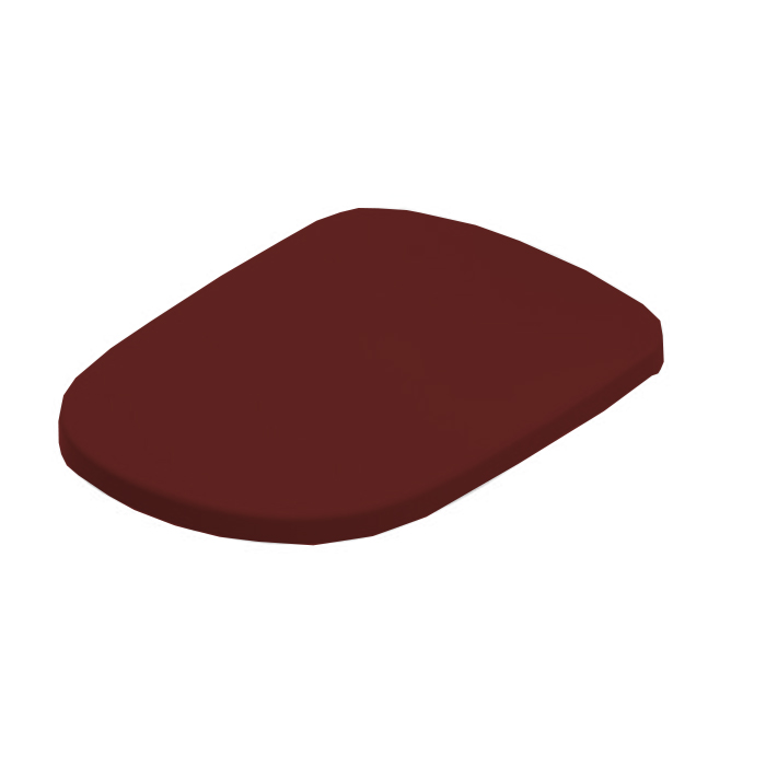 Artceram Seta Крышка с сиденьем Slim для унитаза, механизм soft-close, цвет: paprika/хром