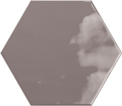 CERAMICA RIBESALBES GEOMETRY Hex Charcoal Glossy