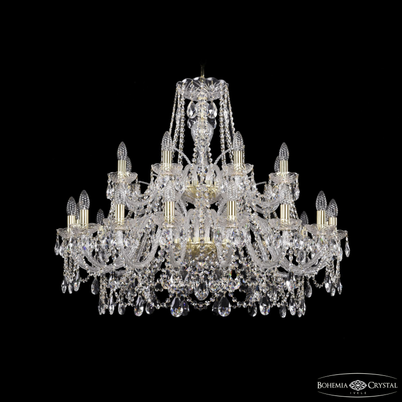 Подвесная люстра Bohemia Ivele Crystal 1411/16+8/360/2d G