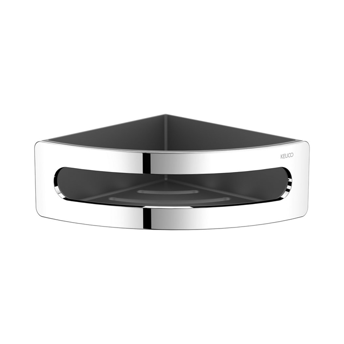 Keuco Elegance Полочка для душа, подвесная, угловая, цвет: anthracite хром