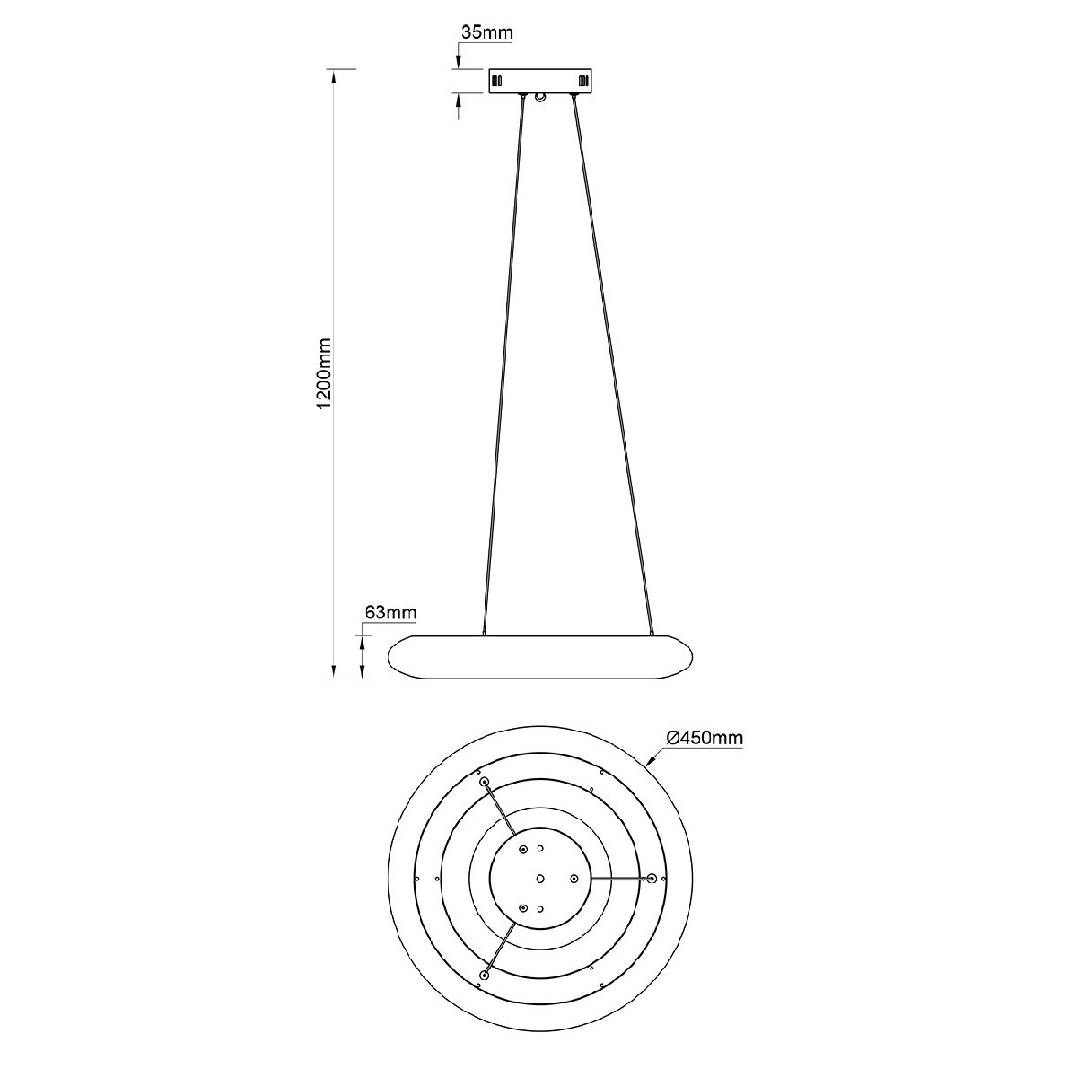 Подвесной светильник Escada Soft 10258/1LED