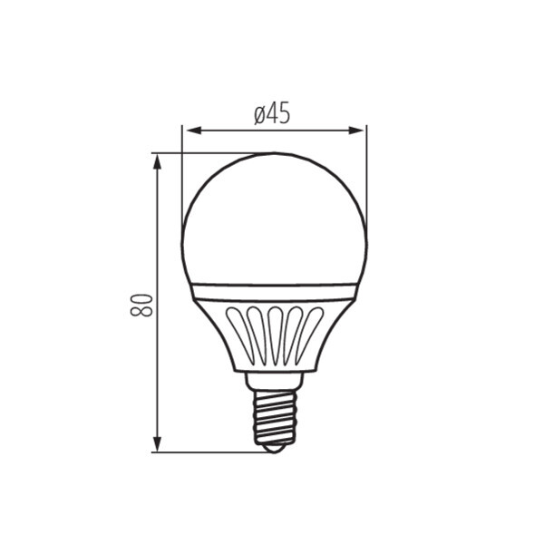 Лампа светодиодная Kanlux Bilo E14 5W 3000К 23042
